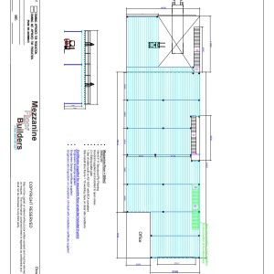 Mezzanine Floor Plan of a cad drawing
